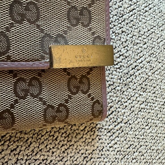 Gucci Canvas Signature Lilac Purple Long Wallet 231099-2149 - Picture 2 of 14